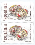|Romania, LP 1479/1999, Sfintele Pasti - Oua incondeiate, pereche, MNH