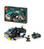 Set de construit din blocuri lego, model masina de politie SWAT din 203 piese, Oem