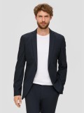 s.Oliver BLACK LABEL Sacou elegant barbati cu croiala Regular Fit, Bleumarin, 46