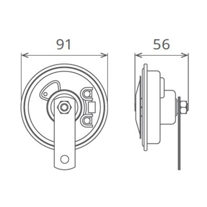 Set Claxoane Electromagnetice, Tip Disc, 24V 3A+3A Ton Inalt &amp; Jos 138607 50FO24.100.02K