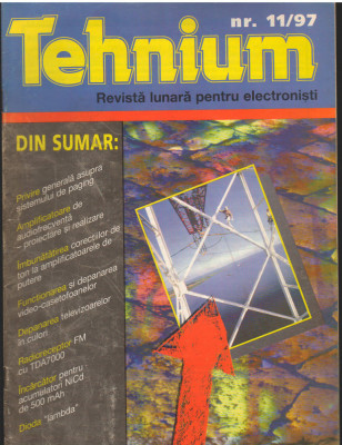 C10421 - REVISTA TEHNIUM, 11/ 1997 foto