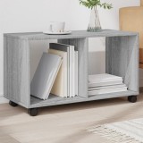 vidaXL Dulap cu roți, gri sonoma, 72x33x42,5 cm, lemn prelucrat