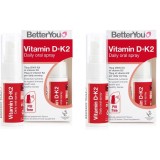 Pachet Vitamina D+K2 Spray Oral 12ml + 12ml