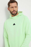 Cumpara ieftin Adidas bluză Z.N.E bărbați, culoarea verde, cu glugă, cu imprimeu IR5212