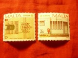 Serie Malta 1990 - Europa - Posta, 2 valori, Nestampilat