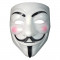 Masca pentru copii IdeallStore&reg;, Anonymous Vendetta, plastic, alba