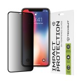 Folie sticla iPhone X, iPhone 10 Techsuit 111D Privacy Full&Atilde;&sbquo;&Acirc;&nbsp;Glue, negru