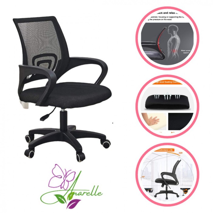 Scaun ergonomic birou, suport lombar, reglabil, 200 kg, Manolex&reg;