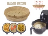 Cumpara ieftin Set 100 hartii pentru friteuze cu aer cald, Beper, C103ACC001