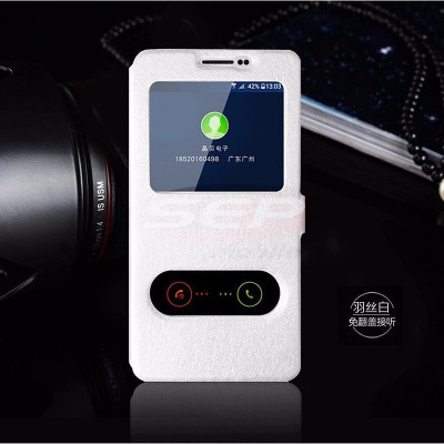 Toc FlipCover Double EasyView Leather Huawei Y5 Single Sim WHITE foto