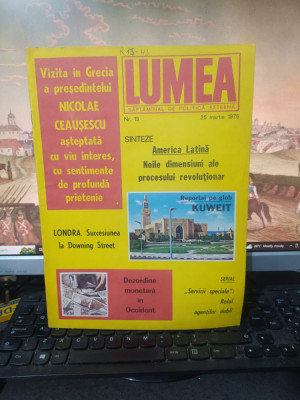 Lumea nr. 13, 25 mar. 1976, Jacques Chirac și Moamer El Geddafi; Lahore, 027 foto