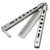 Briceag Antrenament Fluture Pieptene Argintiu Otel Inoxidabil Butterfly Ideallstore Camping