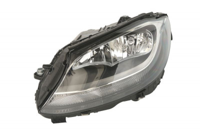 Far Mercedes Clasa C (W205), 01.2014-05.2015, partea Stanga, cu lumina timp de zi tip LED; tip bec H7+H7+LED+PWY24W; electric; cu motor, DEPO foto