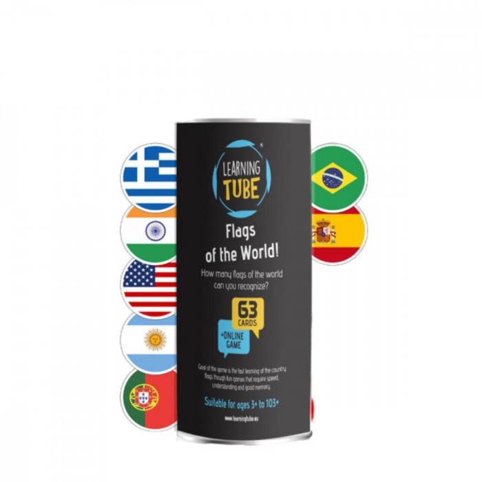Joc Learning Tube&reg; - Steagurile lumii PlayLearn Toys