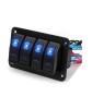Panou universal cu 4 intrerupatoare ON OFF cu iluminare LED 12V, 24V