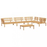 Set canapea gradina din paleti, 5 piese, lemn masiv de acacia