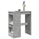 Cumpara ieftin Masă de bar cu raft gri beton 90x47,5x103,5 cm lemn prelucrat