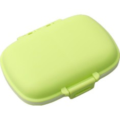 Organizator medicamente, plastic, 8 compartimente, 0.1 l, verde, flippy, 11 x 7 cm