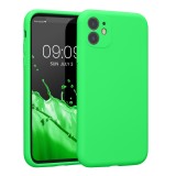 Husa kwmobile pentru Apple iPhone 11, Silicon, Verde, 59349.44
