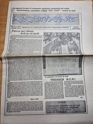 ziarul argument nr. 15/1990 foto