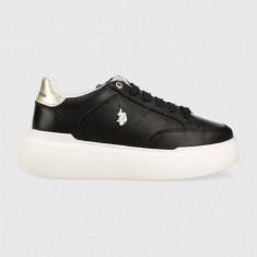 U.S. Polo Assn. sneakers din piele ARTIDE culoarea negru, ARTIDE001D