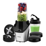 Blender sport Heinner HSB-T1000SS, 18000 RPM, 1 L, 0.45 L, Lame inox, Argintiu/Negru