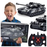 TANCH MARE CU TELECOMANDĂ, LUMINI, SUNET, TURN ROTATIV
