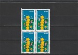 ROMANIA 2000 LP 1512 STELE SI COPII BLOC DE 4 TIMBRE MNH
