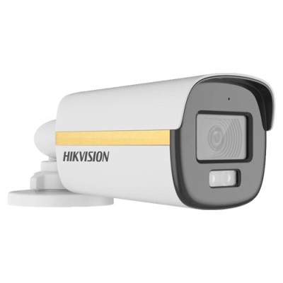 ColorVu, Dual Light - Camera analog 2MP, lentila 2.8mm, IR 40m, WL 40m, TVI/AHD/CVI/CVBS, Mic. - HIKVISION DS-2CE12DF3T-LFS-2.8mm foto