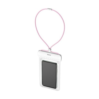 Husa telefon, Baseus, Universal, Roz/Transparent foto