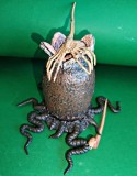 Set 4 piese plastic inspirate de Saga Alien, Alien Egg 10 cm h, facehugger 12 cm h, cestbuster 8 cm. Fox Neca 2019 Made in China Convenant