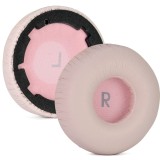 Set 2 bureti TXE pentru casti JBL Tune 600 / T600BTNC / 660 / 660NC / T660NC, Roz, Spuma cu memorie, Piele ecologica creponata