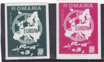 Spania/Romania, Exil romanesc, Europa 1958, nedant., 1958, MNH foto