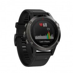 Ceas smartwatch Garmin Fenix 5, HR, GPS, Slate Gray foto