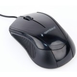 MOUSE GEMBIRD, PC sau NB, cu fir, USB, optic, 1000 dpi, butoane/scroll 3/1, , negru
