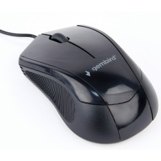 MOUSE GEMBIRD, PC sau NB, cu fir, USB, optic, 1000 dpi, butoane/scroll 3/1, , negru