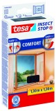 Plasa Insecte Tesa Hook&amp;Loop Confort Negru 1.3m x 1.3m Ferestre Lavabila Reutilizabila Montare Usoara