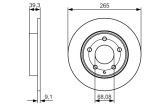 BOSCH 0 986 479 C26 Disc frana