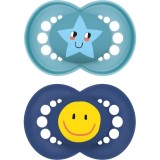 MAM Original 6+ months suzetă Turquoise/ Dark Blue 2 buc