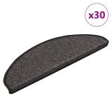 vidaXL Covorașe scări autoadezive, 30 buc. antracit 65x21x4 cm sisal