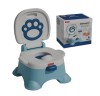 Olita Ergonomica Tiibaby, Model cu Spatar Inalt si Vas Detasabil pentru Igienizare Rapida, Baza Fixa Antiderapanta, Albastru