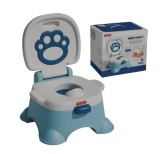 Olita Ergonomica Tiibaby, Model cu Spatar Inalt si Vas Detasabil pentru Igienizare Rapida, Baza Fixa Antiderapanta, Albastru