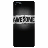 Husa silicon pentru Huawei Y5 2018, Awesome Label Dark