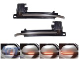 Semnale de &icirc;ntoarcere LED dinamice de tuning, potrivite pentru oglinzile laterale ale Audi A3 2008-2010, A4 2007-2009, A5 2007-2009, A6 2008-2010, A8