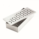 Recipient pentru afumare, Otel inoxidabil, Argintiu, 22.3x9.7 cm