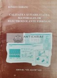 Cumpara ieftin Calitatea si fiabilitatea materialelor electroizolante fibroase - 2002 - Romeo Ciobanu ($T159)