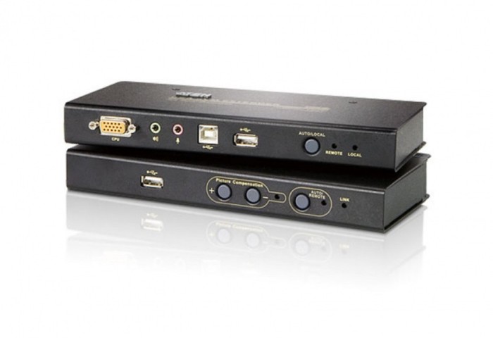 KVM Extender USB VGA/Audio Cat 5 maxim 250m, ATEN CE800B