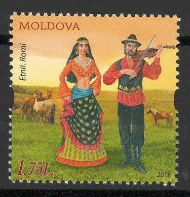Moldova 2018 Mi 1045 MNH - Etnii din Moldova: romii foto