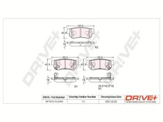 Dr!ve+ DP1010.10.0045 set placute frana,frana disc