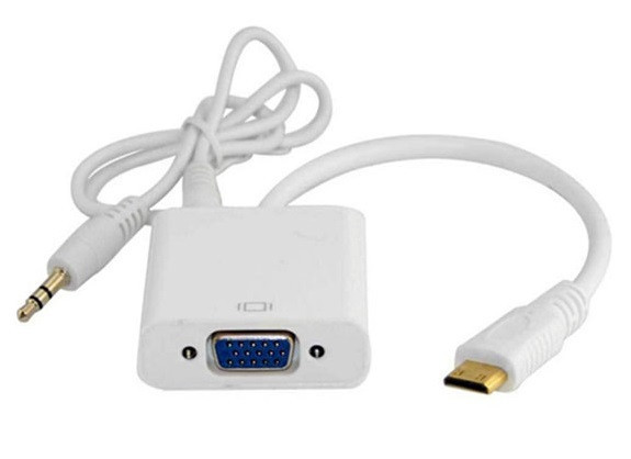 Cablu Convertor Mini HDMI+Audio La VGA+Audio